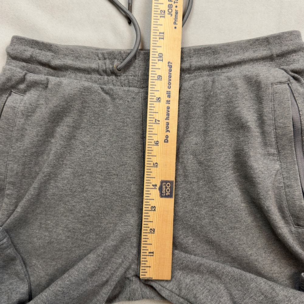 Alphalete Mens Tapered Joggers Gray Athletic Gym Sweatpants Size M Zip Pockets - Picture 6 of 9